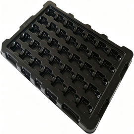 40 格防静电半导体元器件吸塑托盘